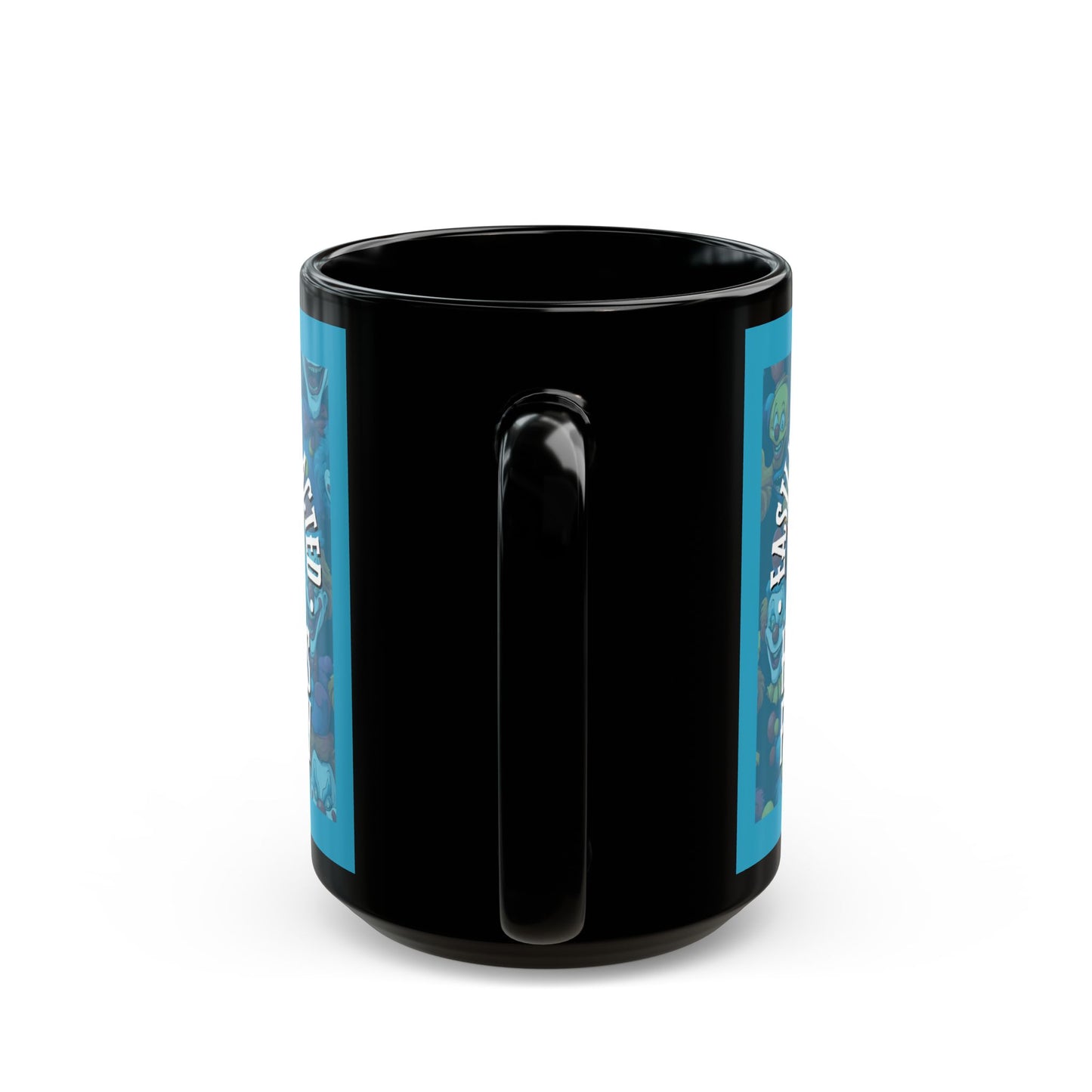 Easily Distracted by Heinous Fuckery Little Jinx Turquoise Mug by theGreenDragonTavern.shop