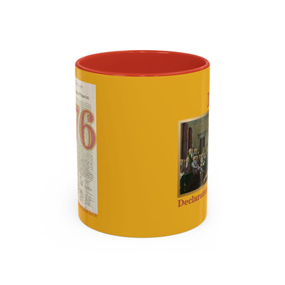 Declaration of Independence Yellow Accent Mug by theGreenDragonTavern.shop