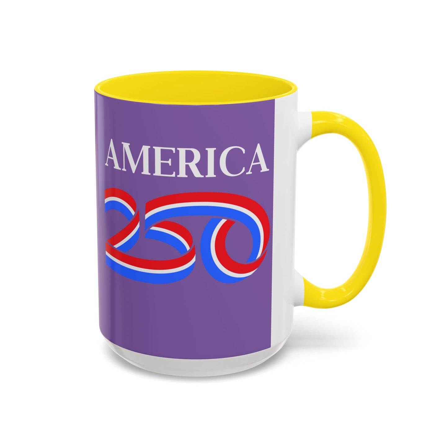 America 250 Light Purple Accent Mug by theGreenDragonTavern.shop