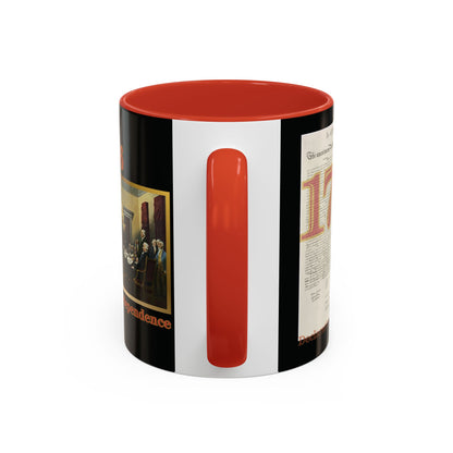 Declaration of Independence Black Accent Mug by theGreenDragonTavern.shop