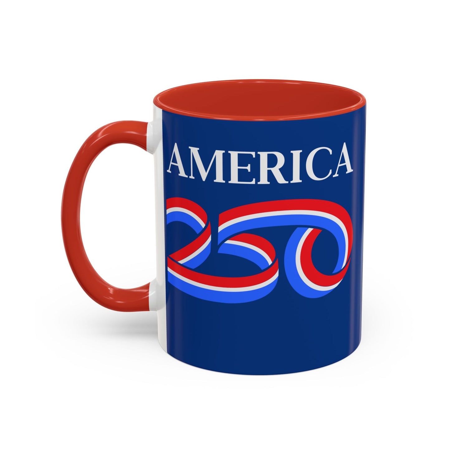 America 250 Dark Blue Accent Mug by theGreenDragonTavern.shop