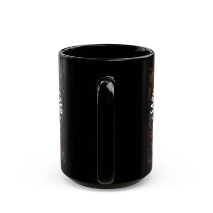 Easily Distracted by Heinous Fuckery Little Jinx Black Mug by theGreenDragonTavern.shop