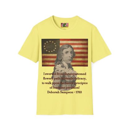 Deborah Sampson, America's Mulan Light colors Unisex T-Shirt by theGreenDragonTavern.shop