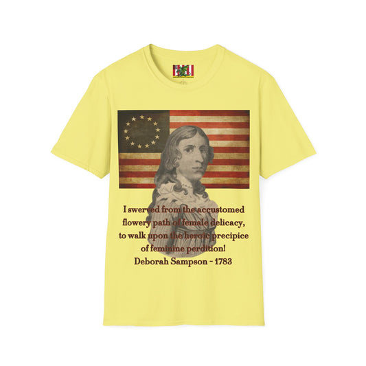 Deborah Sampson, America's Mulan Light colors Unisex T-Shirt by theGreenDragonTavern.shop