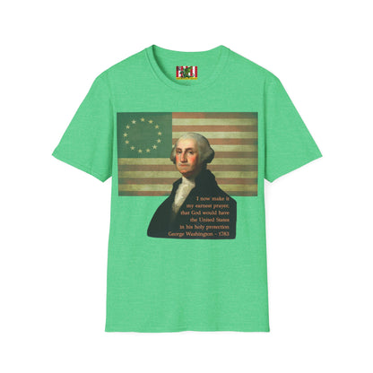 Washington's Earnest Prayer Dark colors Unisex T-Shirt by theGreenDragonTavern.shop