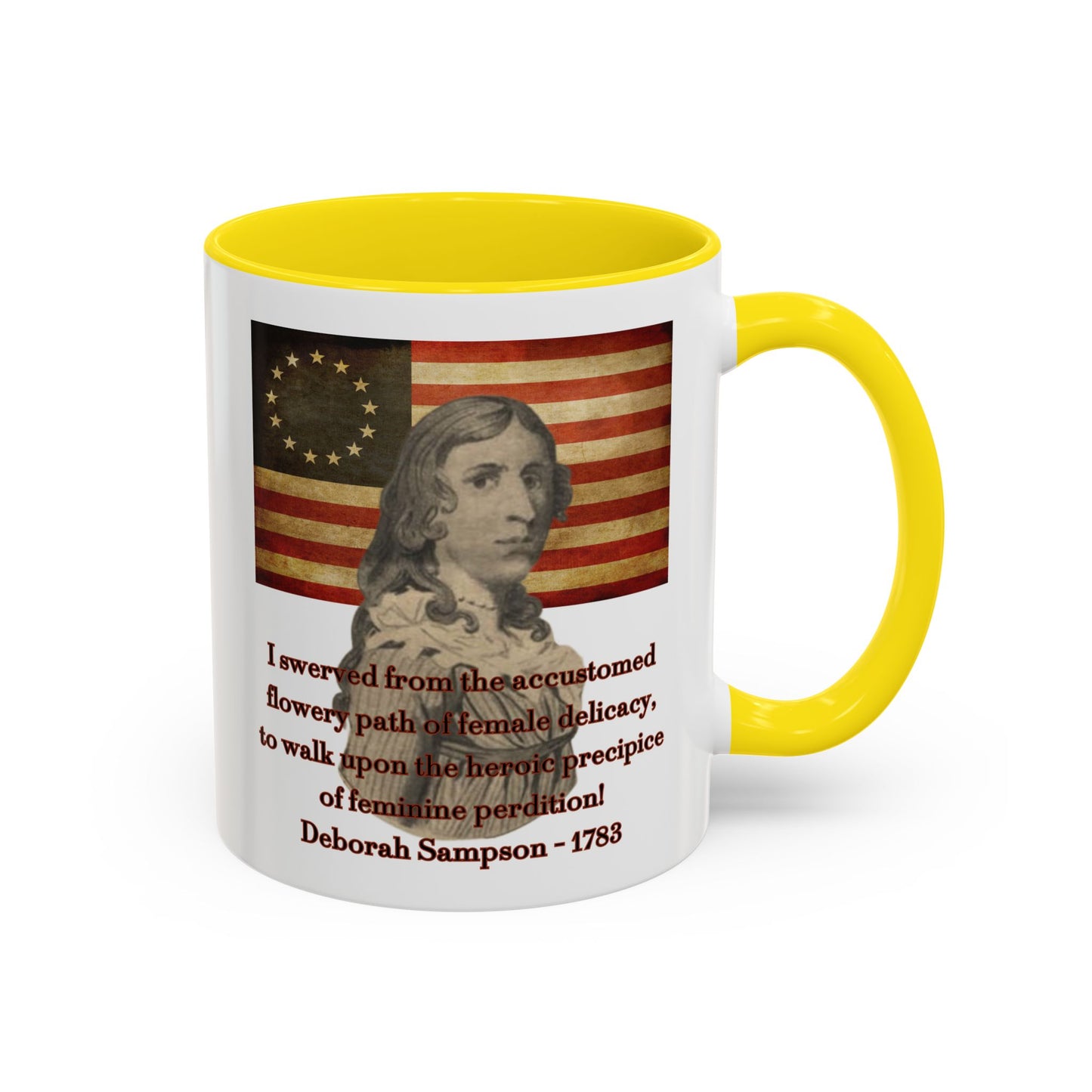 Deborah Sampson, America's Mulan White Accent Mug by theGreenDragonTavern.shop