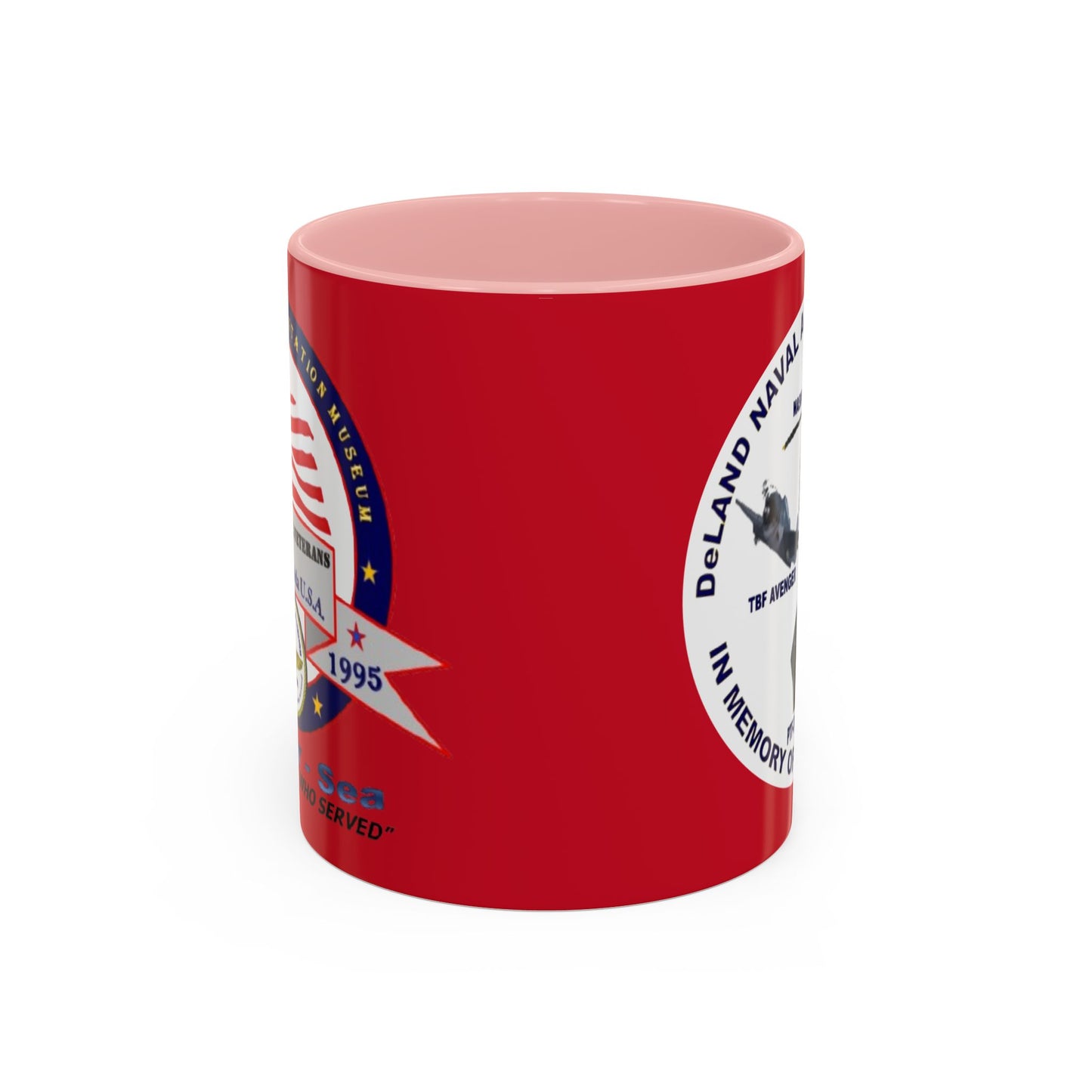 DNASM 2-sided, Founding & Student Art w/WhiteBG Red Accent Mug by theGreenDragonTavern.shop