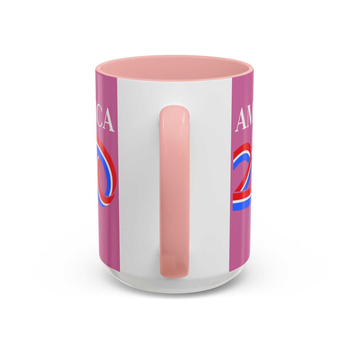America 250 Pink Accent Mug by theGreenDragonTavern.shop