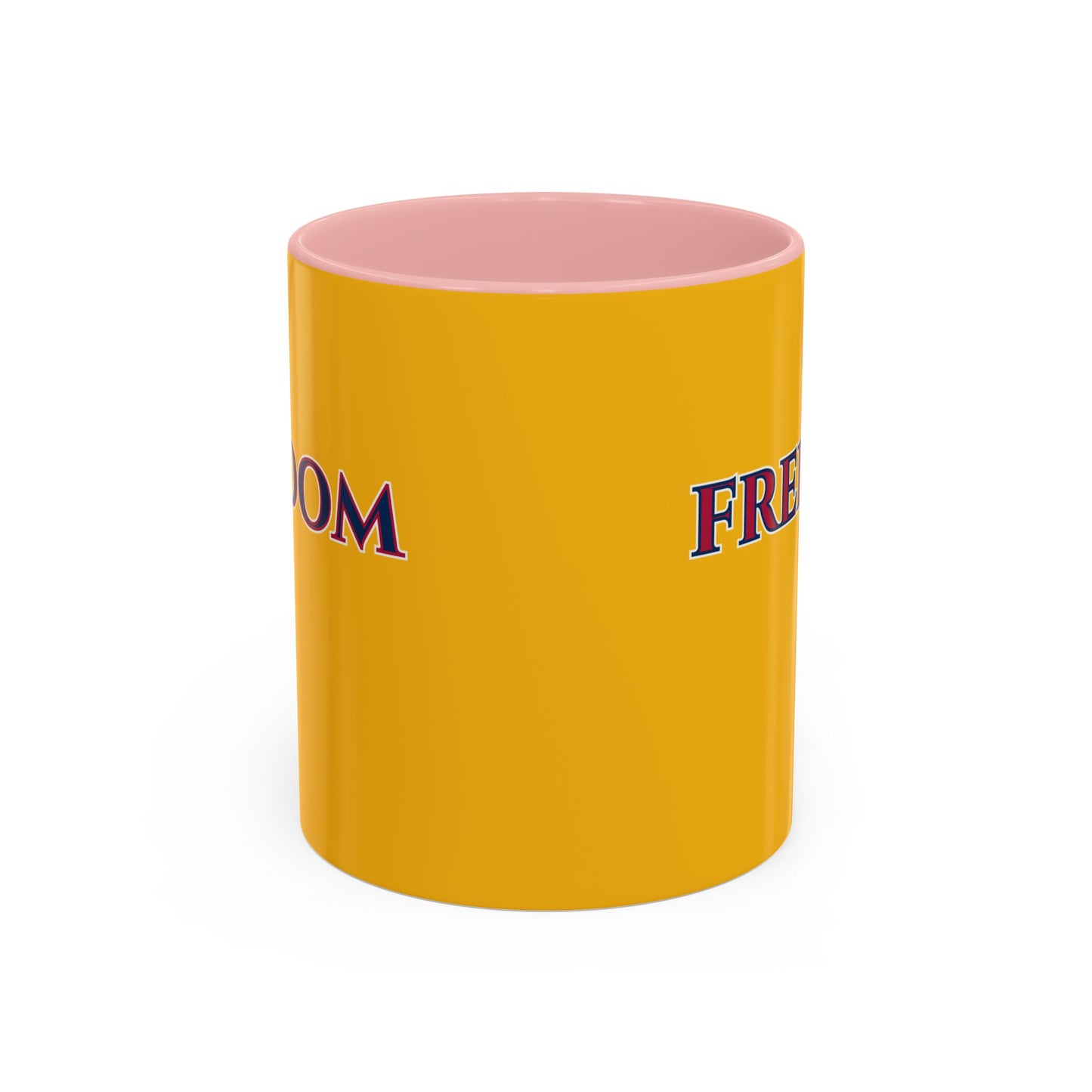 Freedom, Yellow Accent Mug by theGreenDragonTavern.shop