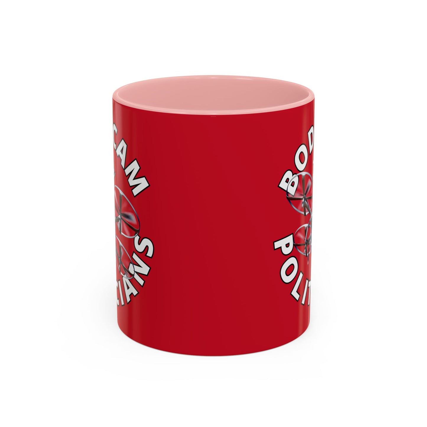 Bodycam the Politicians Drone Red Accent Mug by theGreenDragonTavern.shop