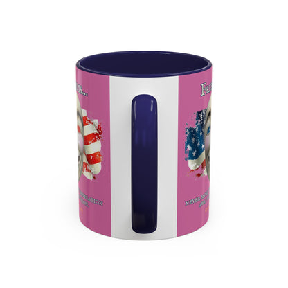 Ronald Reagan Freedom Vendetta Pink Accent Mug by theGreenDragonTavern.shop