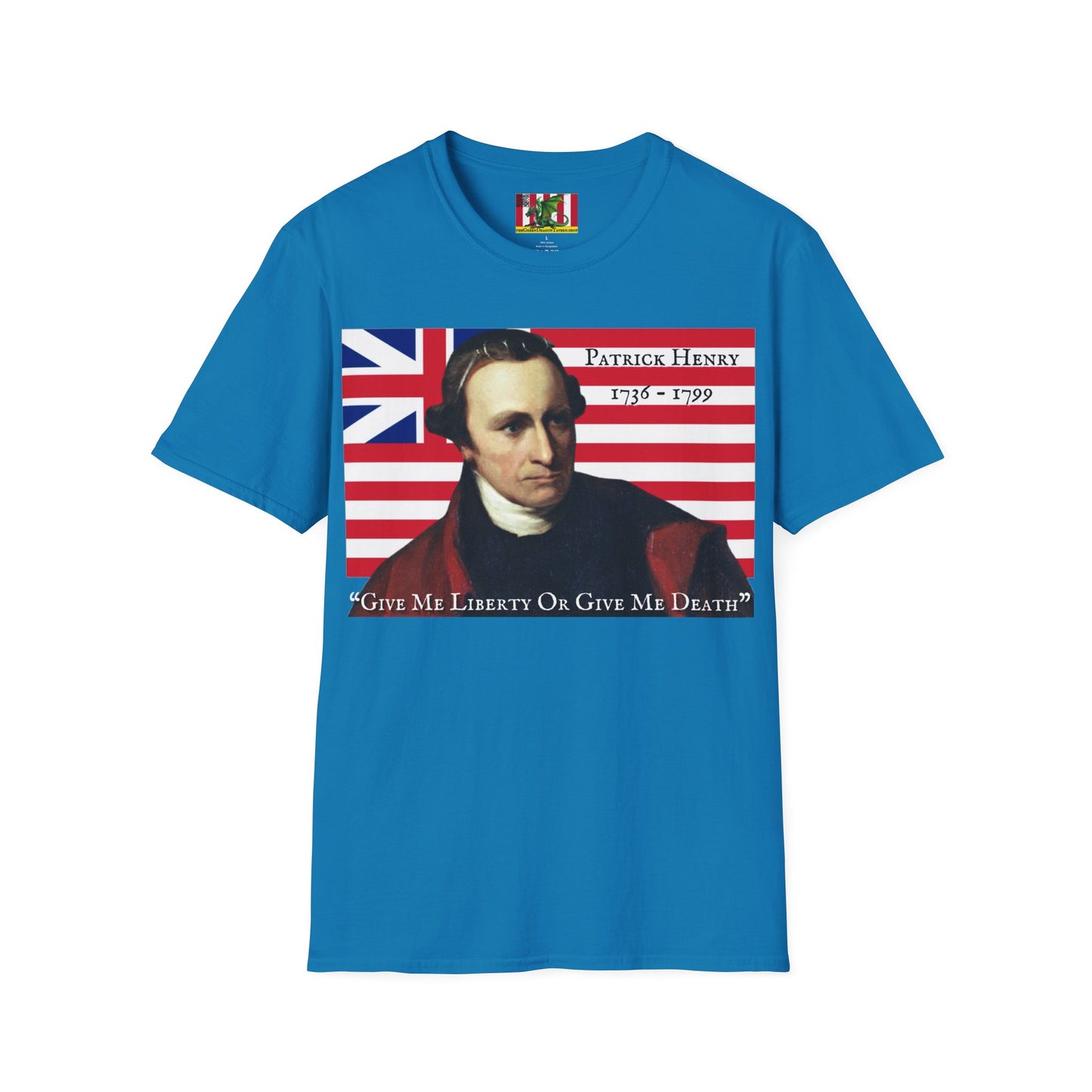 Patrick Henry Dark colors Unisex T-Shirt by theGreenDragonTavern.shop