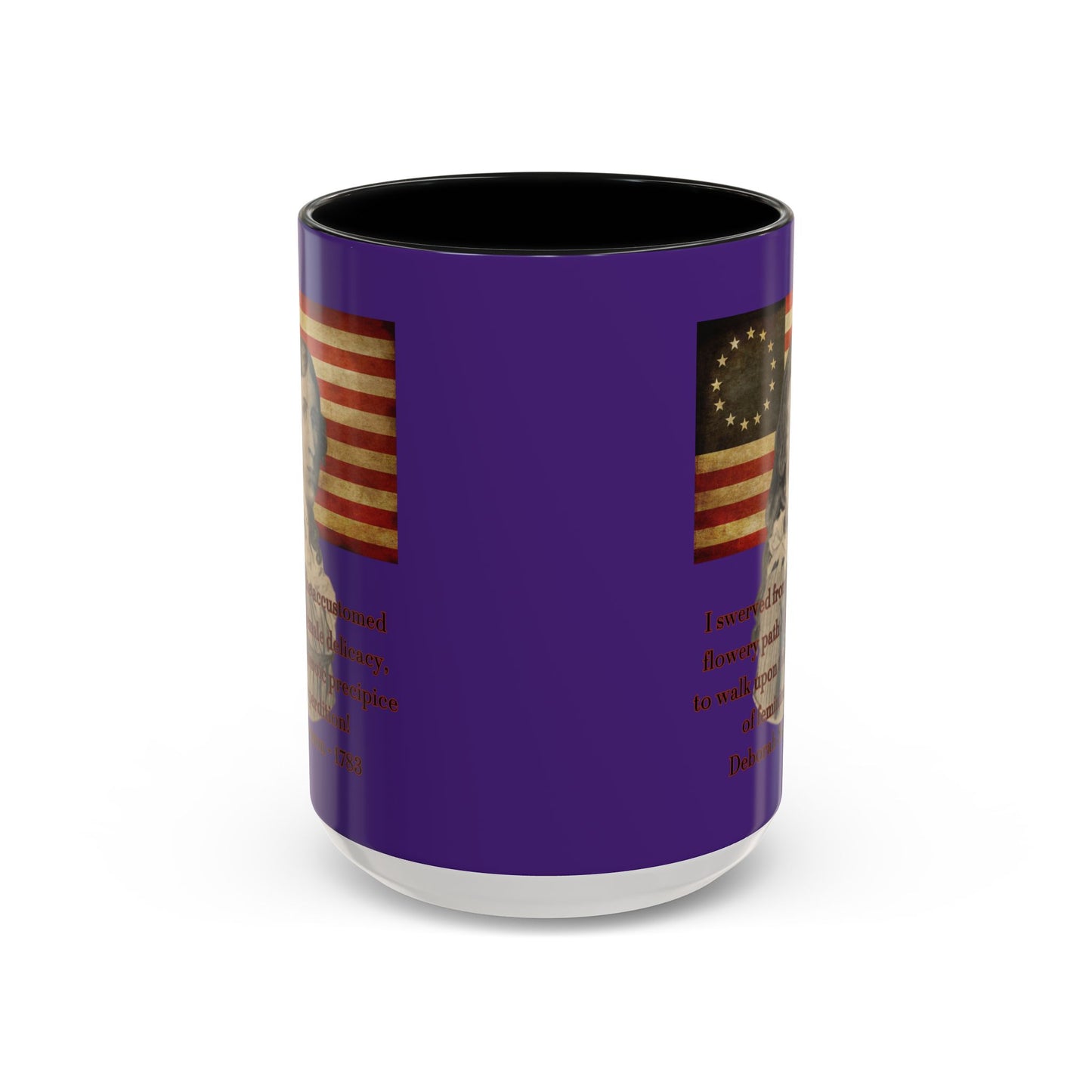 Deborah Sampson, America's Mulan Dark Purple Accent Mug by theGreenDragonTavern.shop
