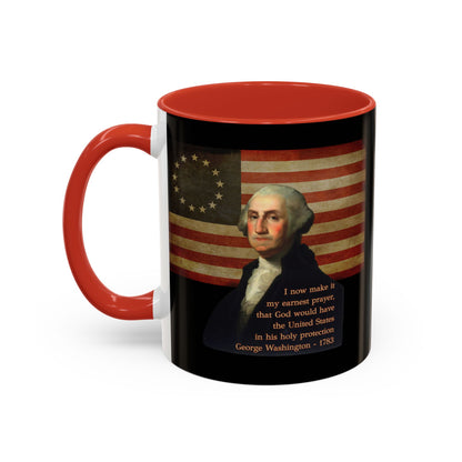 Washington's Earnest Prayer Black Accent Mug by theGreenDragonTavern.shop