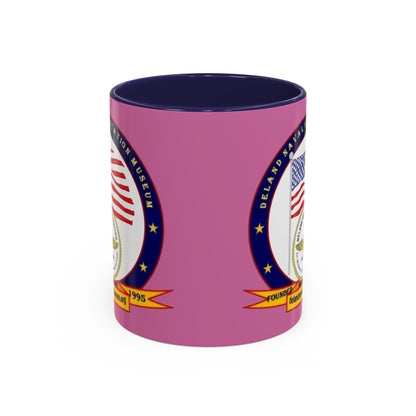 DeLand Naval Air Station Museum Pink Accent Mug by theGreenDragonTavern.shop