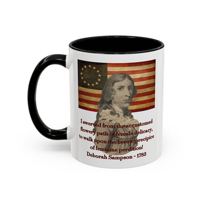 Deborah Sampson, America's Mulan White Accent Mug by theGreenDragonTavern.shop
