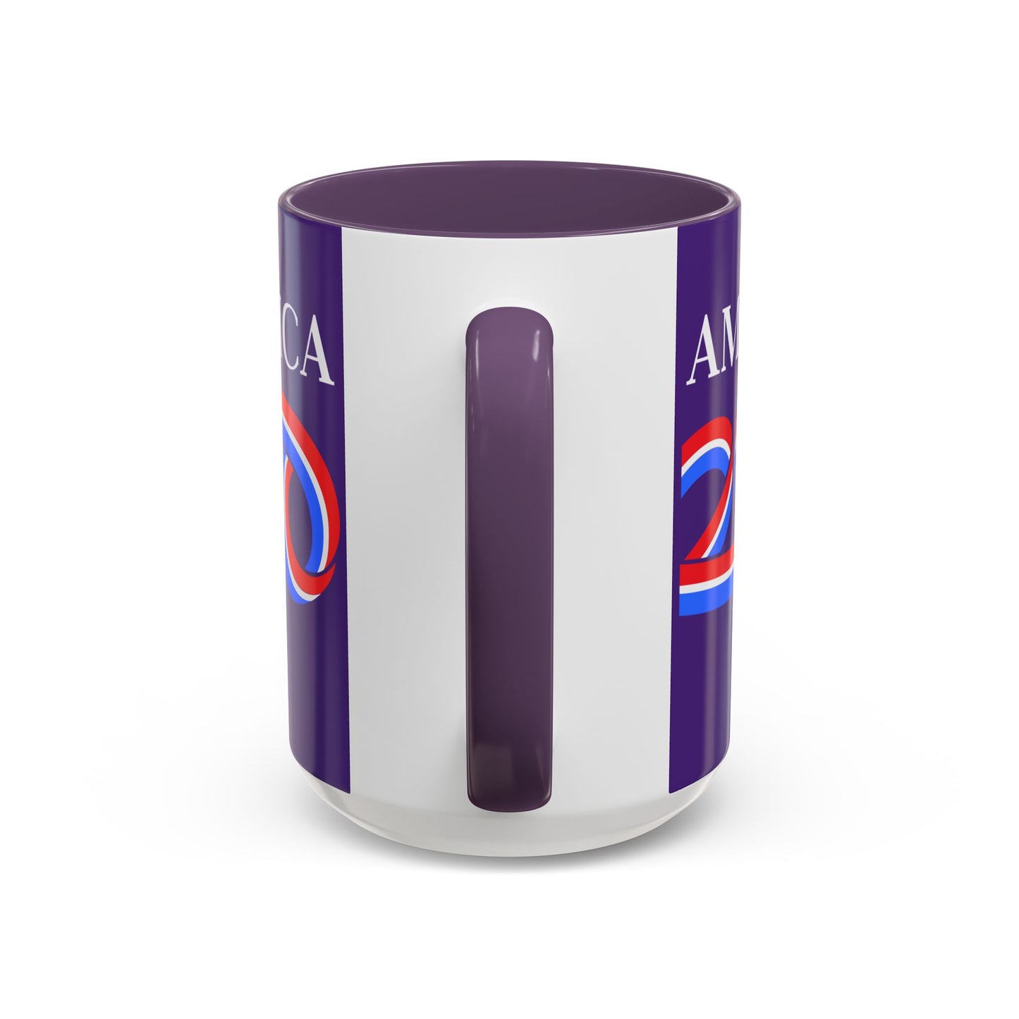 America 250 Dark Purple Accent Mug by theGreenDragonTavern.shop