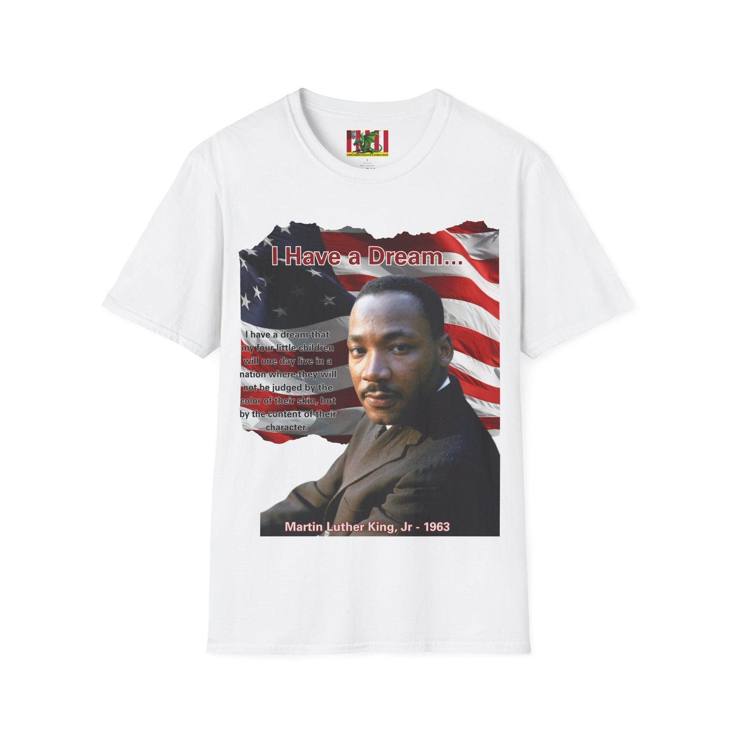 "I Have a Dream" MLKJr Light colors Unisex T-Shirt by theGreenDragonTavern.shop