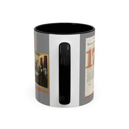 Declaration of Independence Grey Accent Mug by theGreenDragonTavern.shop