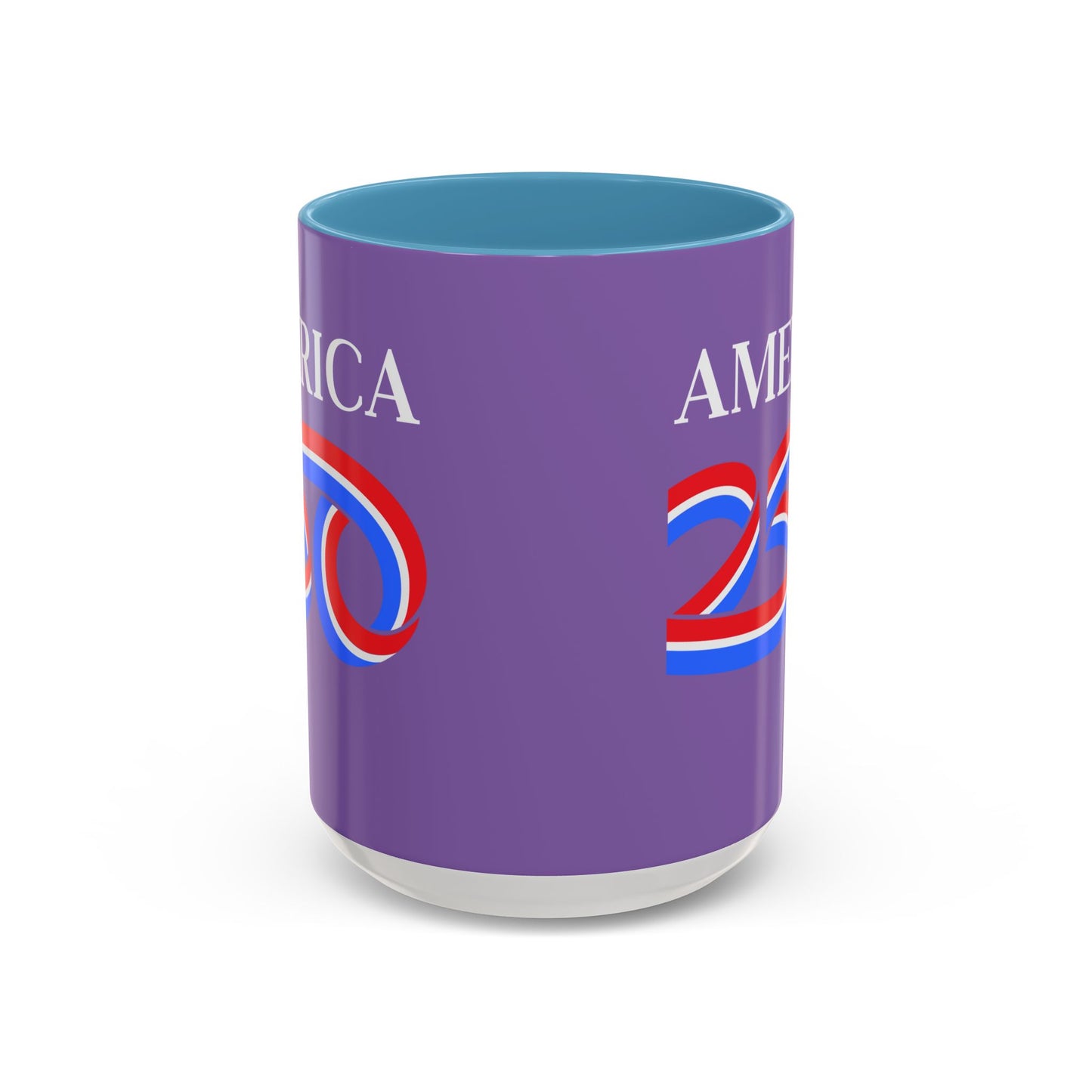 America 250 Light Purple Accent Mug by theGreenDragonTavern.shop