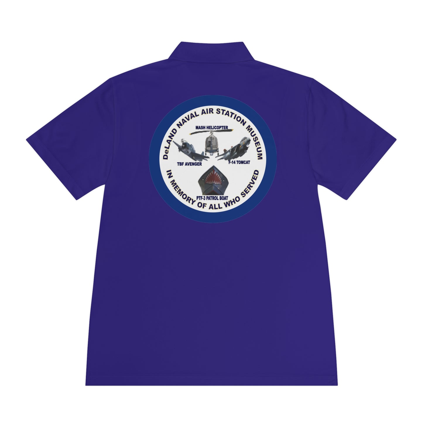 DNASM Student Art Navy Frame, 2-Sided Sport Polo Shirt by theGreenDragonTavern.shop
