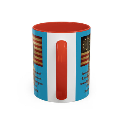 Deborah Sampson, America's Mulan Turquoise Accent Mug by theGreenDragonTavern.shop