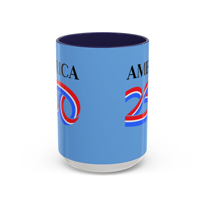 America 250 Light Blue Accent Mug by theGreenDragonTavern.shop