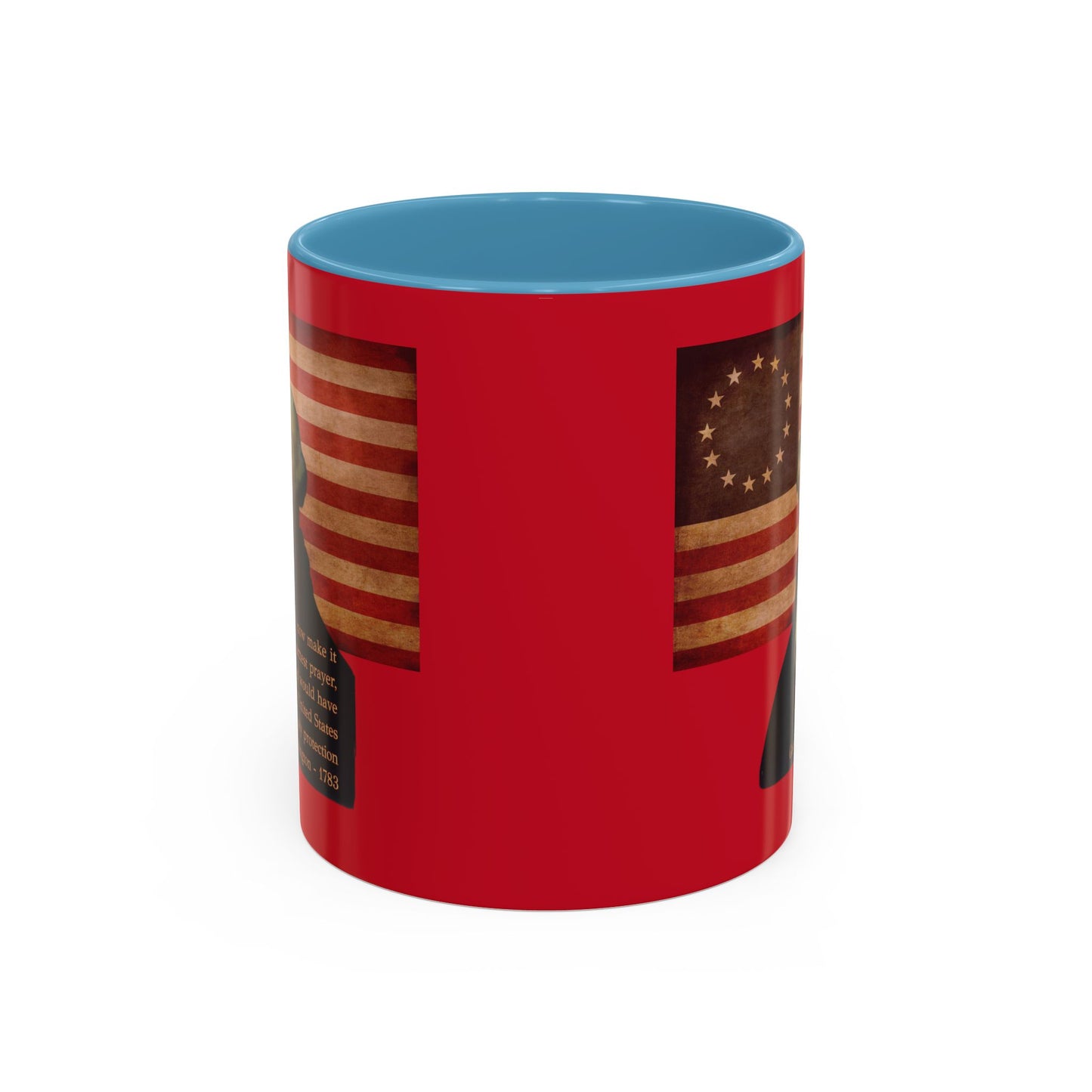 Washington's Earnest Prayer Red Accent Mug by theGreenDragonTavern.shop