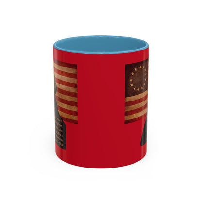 Washington's Earnest Prayer Red Accent Mug by theGreenDragonTavern.shop