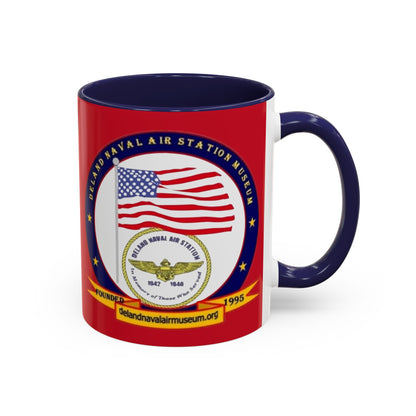 DeLand Naval Air Station Museum Red Accent Mug by theGreenDragonTavern.shop