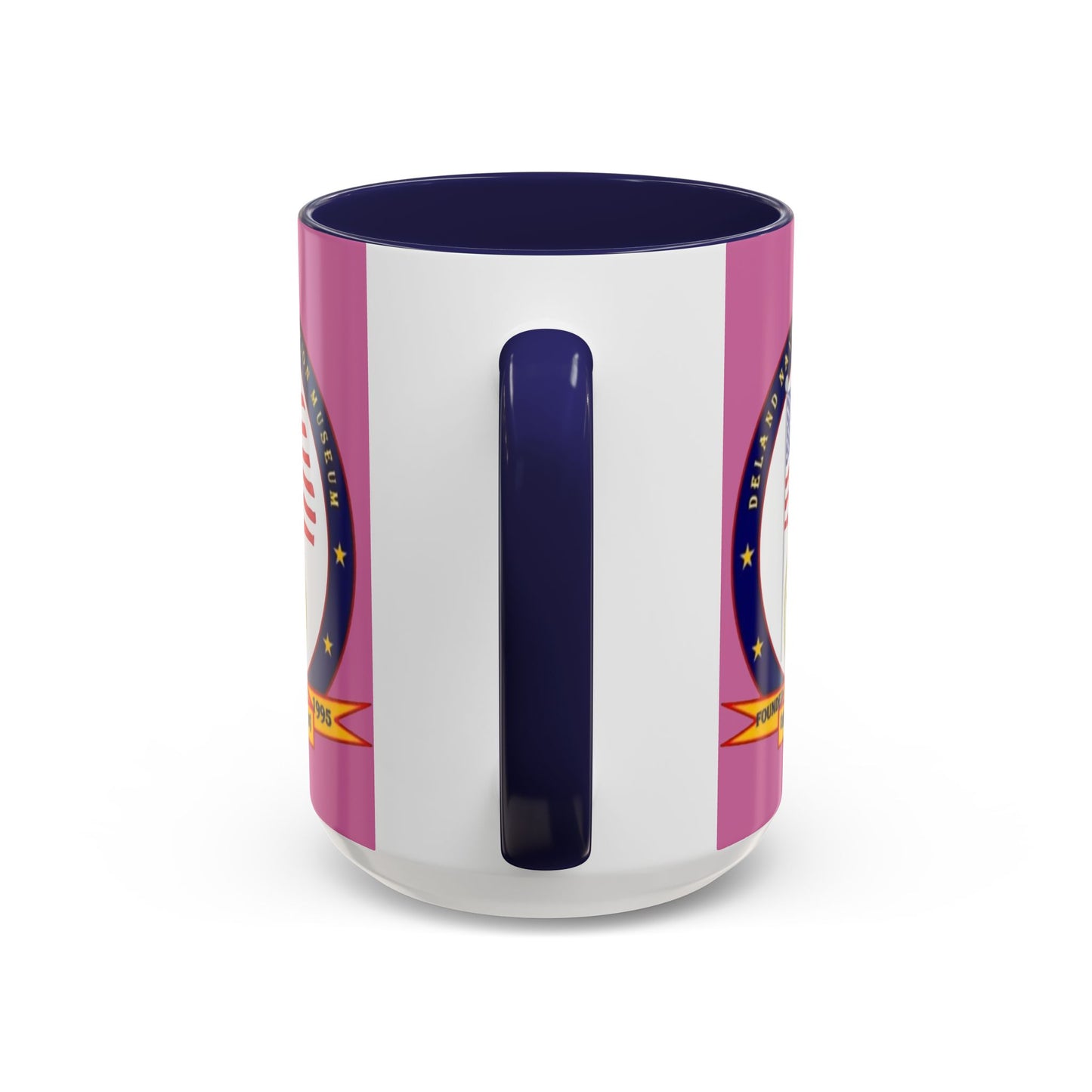 DeLand Naval Air Station Museum Pink Accent Mug by theGreenDragonTavern.shop