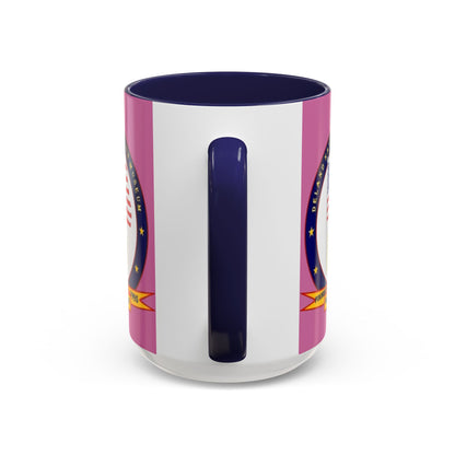 DeLand Naval Air Station Museum Pink Accent Mug by theGreenDragonTavern.shop