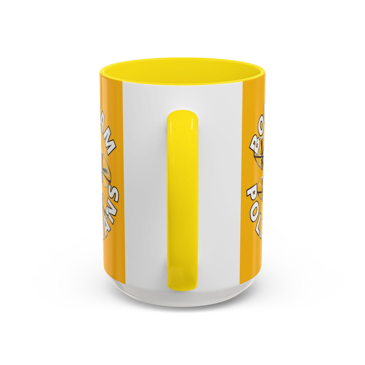 Bodycam the Politicians Drone Yellow Accent Mug by theGreenDragonTavern.shop