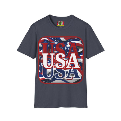 Red WHITE and Blue USA Patriot Dark colors Unisex T-Shirt by theGreenDragonTavern.shop
