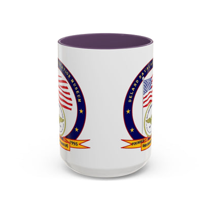DeLand Naval Air Station Museum White Accent Mug by theGreenDragonTavern.shop