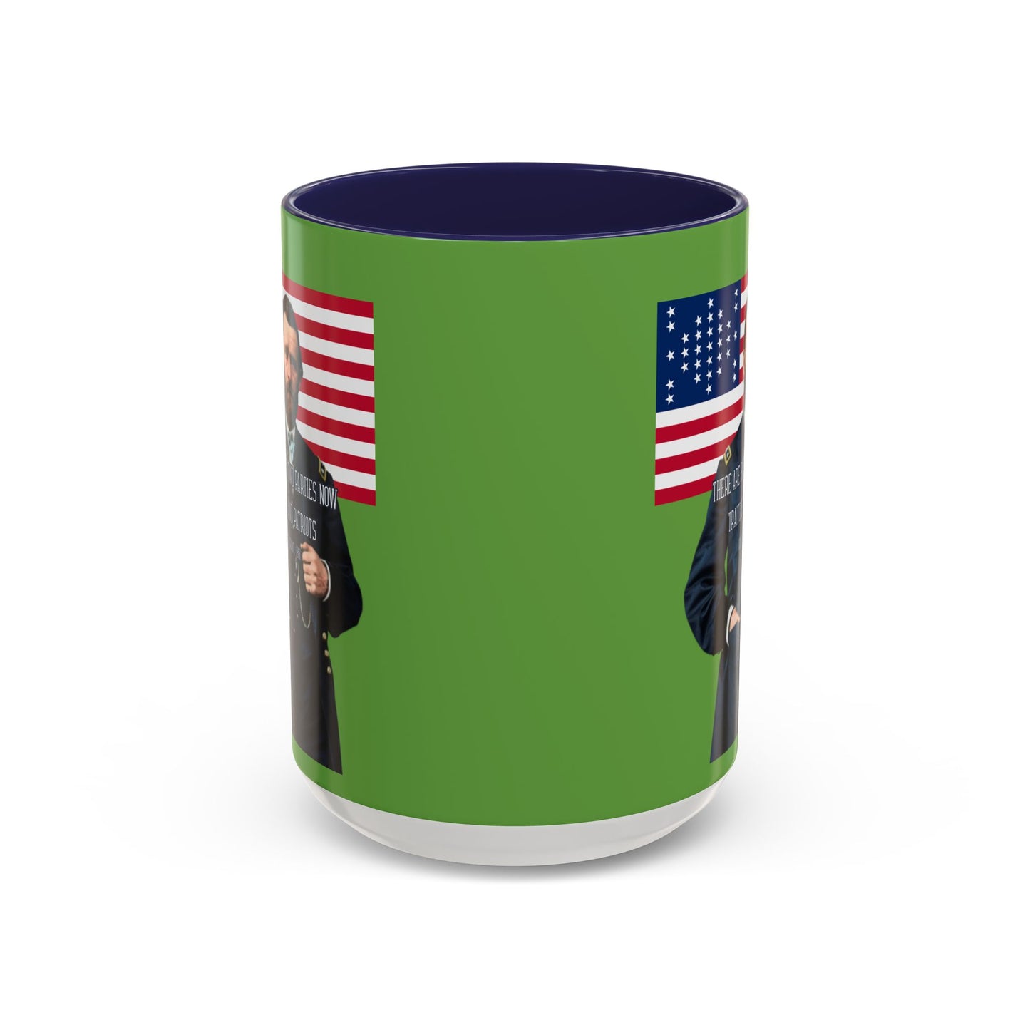 "Traitors and Patriots" Ulysses Grant Green Accent Mug by theGreenDragonTavern.shop