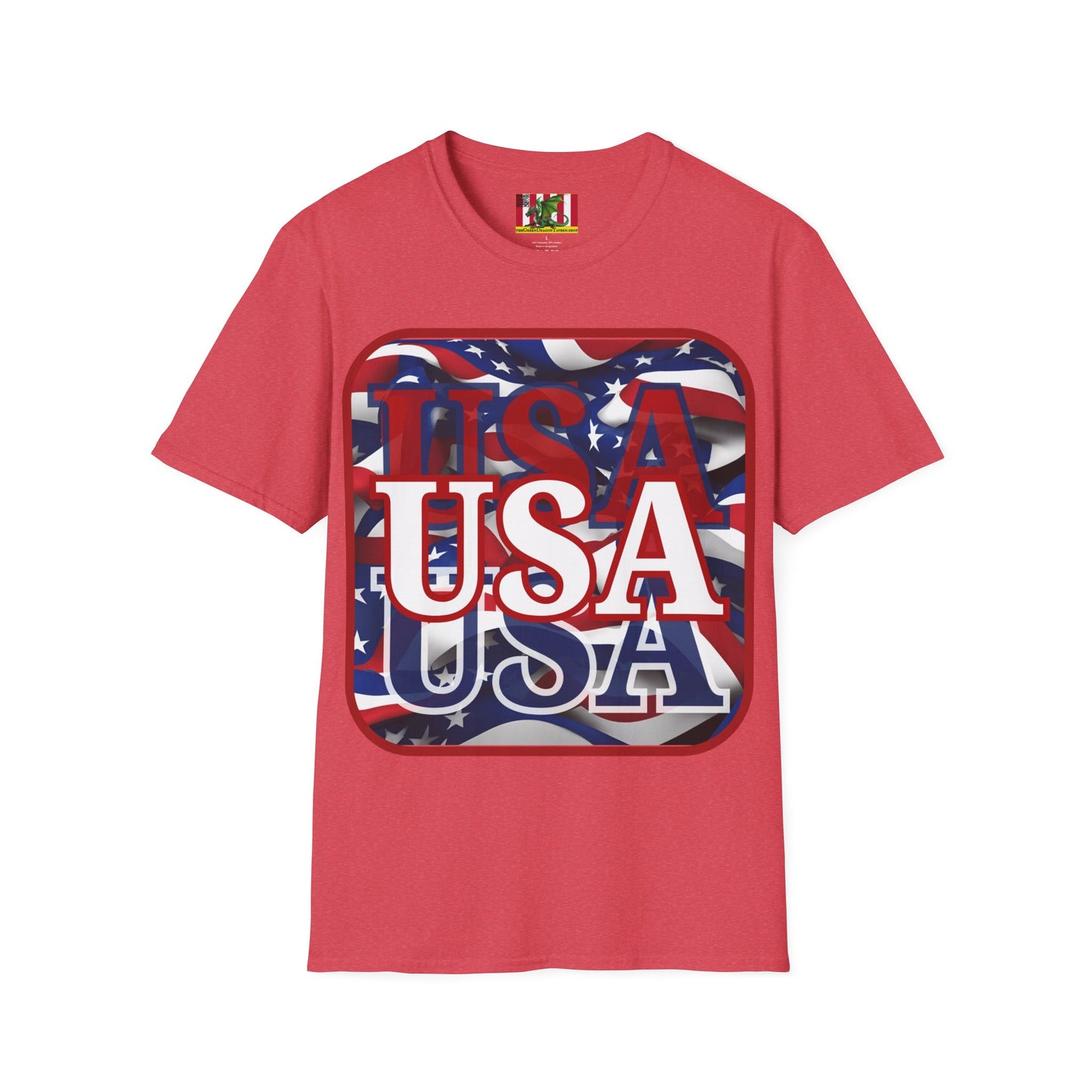 Red WHITE and Blue USA Patriot Light colors Unisex T-Shirt by theGreenDragonTavern.shop