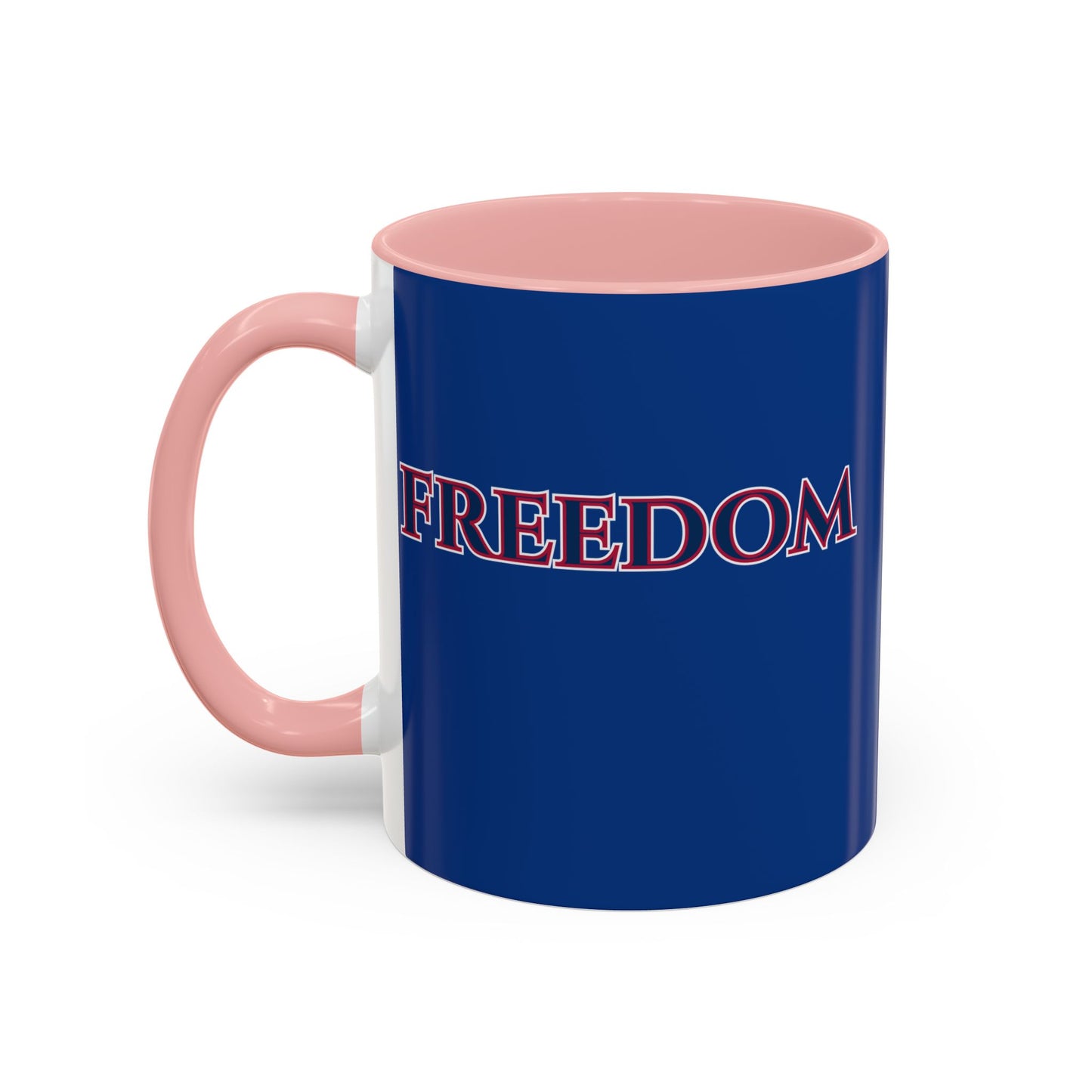 Freedom, Dark Blue Accent Mug by theGreenDragonTavern.shop