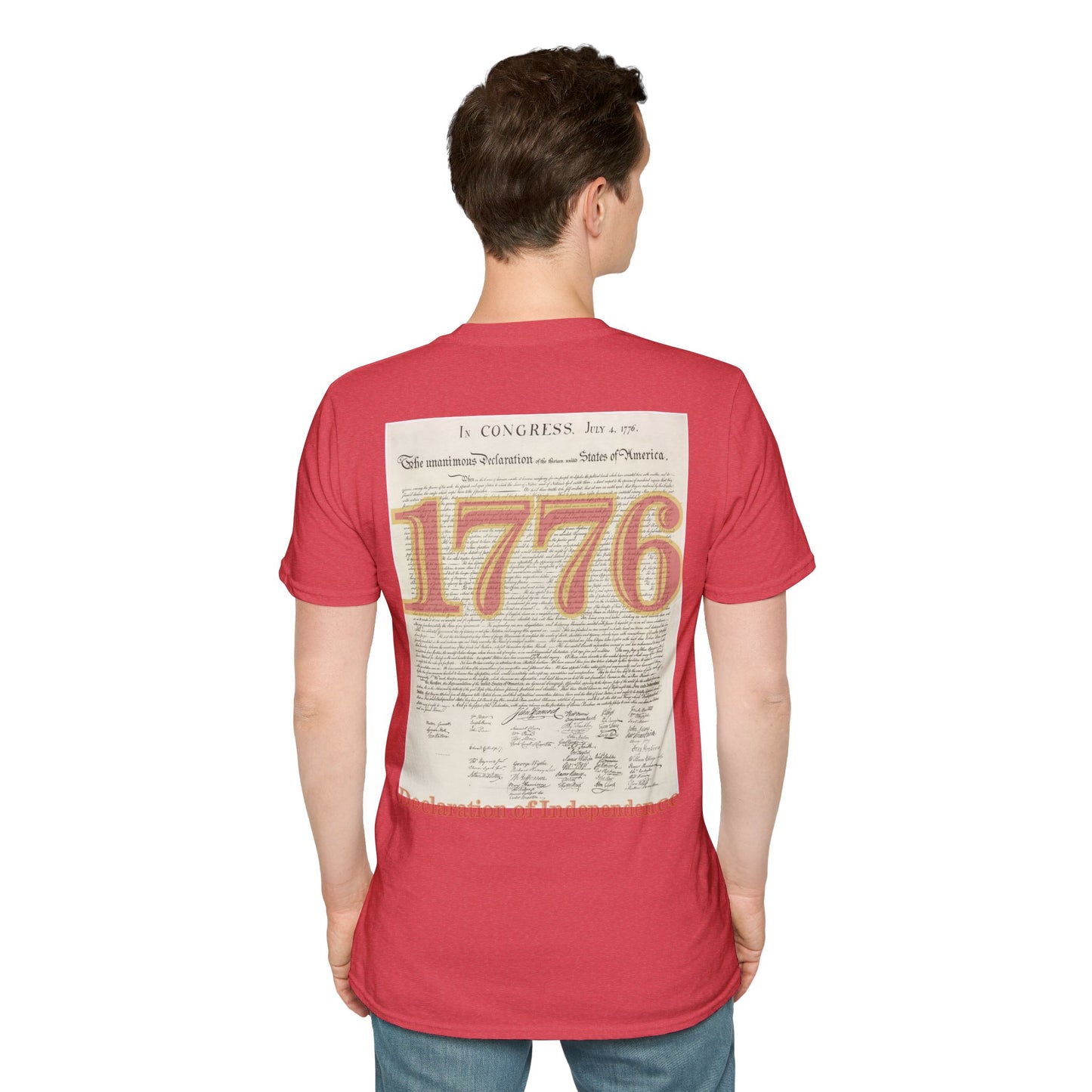 Declaration of Independence Light colors Unisex T-Shirt by theGreenDragonTavern.shop