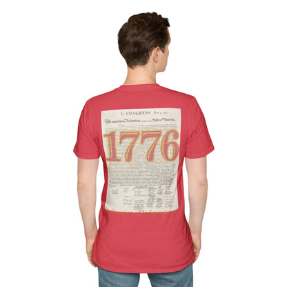 Declaration of Independence Light colors Unisex T-Shirt by theGreenDragonTavern.shop