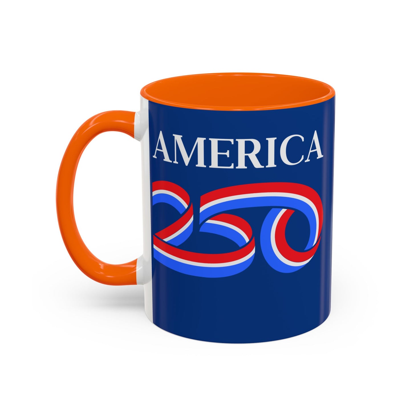America 250 Dark Blue Accent Mug by theGreenDragonTavern.shop