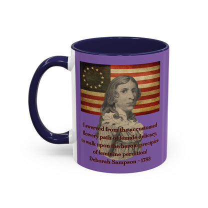Deborah Sampson, America's Mulan Light Purple Accent Mug by theGreenDragonTavern.shop