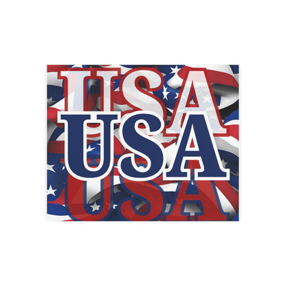 USA! USA! USA Blue Center Metal Art Sign by theGreenDragonTavern.shop