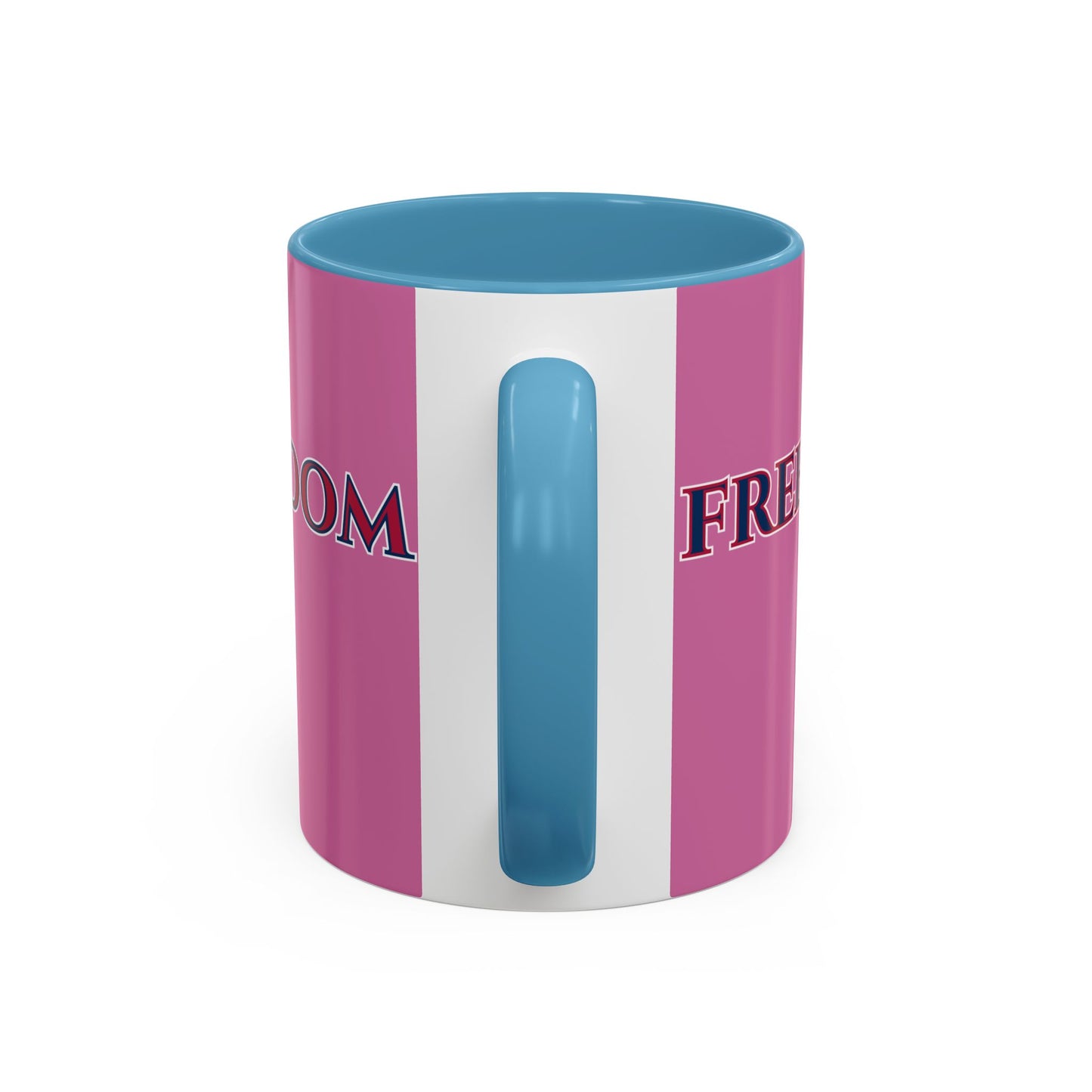 Freedom, Pink Accent Mug by theGreenDragonTavern.shop