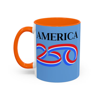 America 250 Light Blue Accent Mug by theGreenDragonTavern.shop