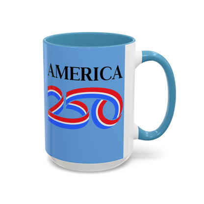 America 250 Light Blue Accent Mug by theGreenDragonTavern.shop