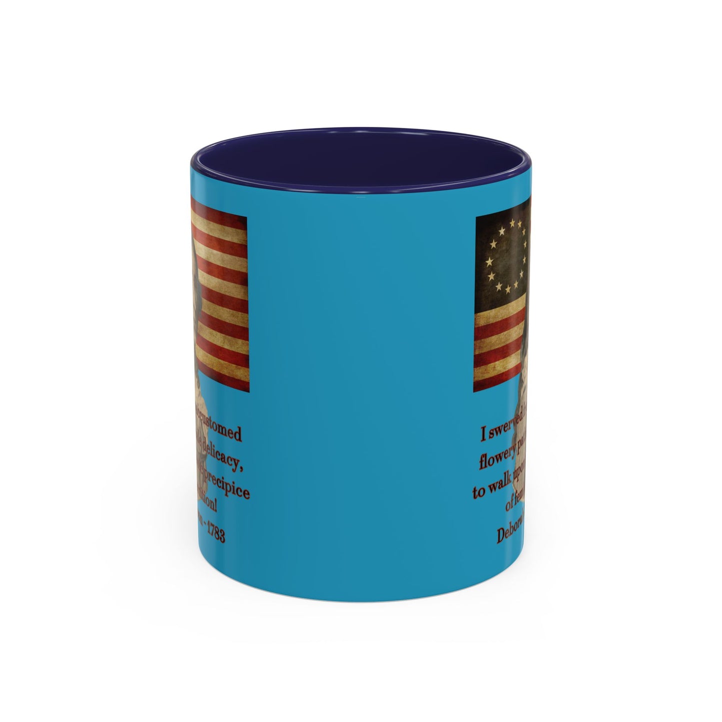 Deborah Sampson, America's Mulan Turquoise Accent Mug by theGreenDragonTavern.shop