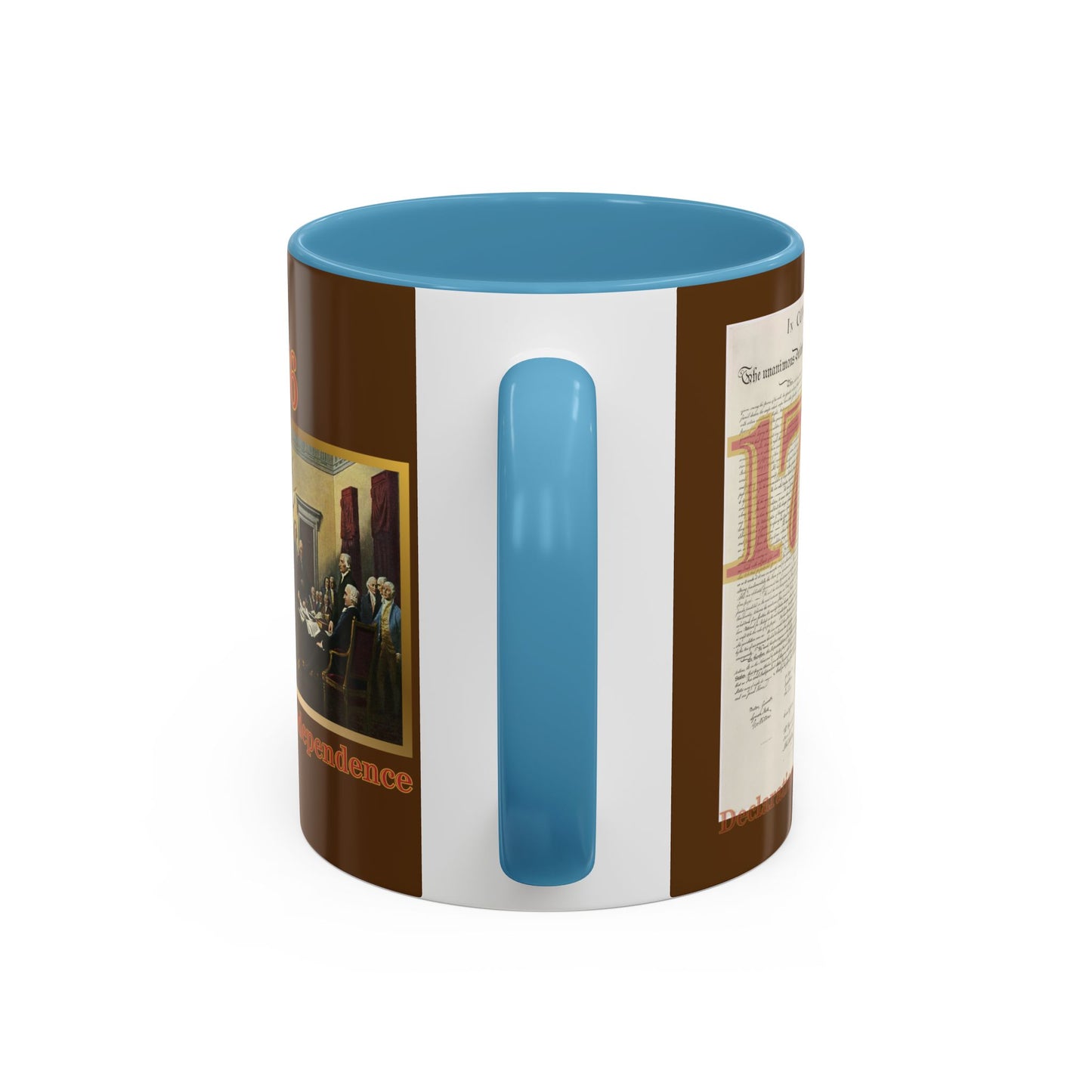 Declaration of Independence Brown Accent Mug by theGreenDragonTavern.shop