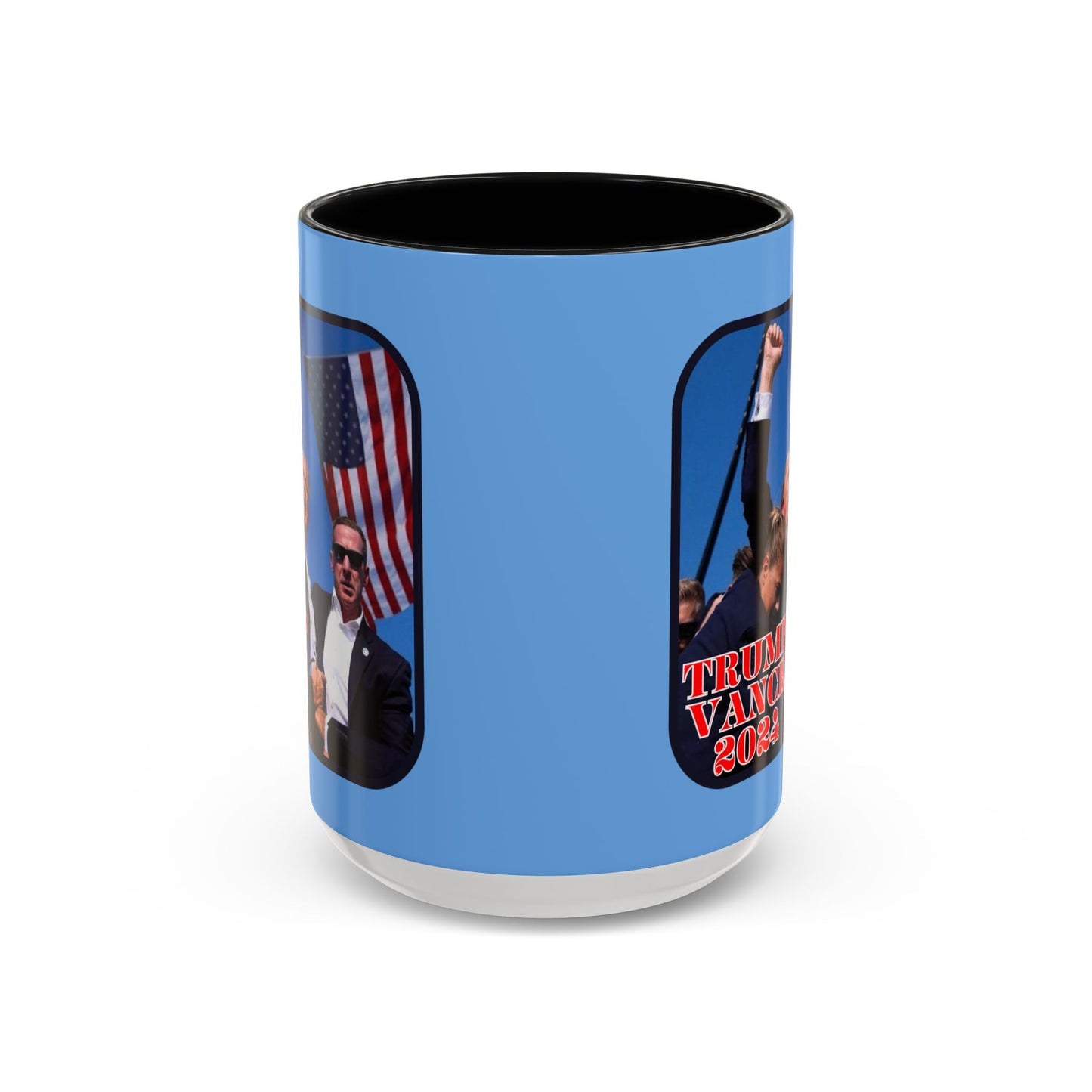 Trump and Vance 2024 Accent Mug by theGreenDragonTavern.shop