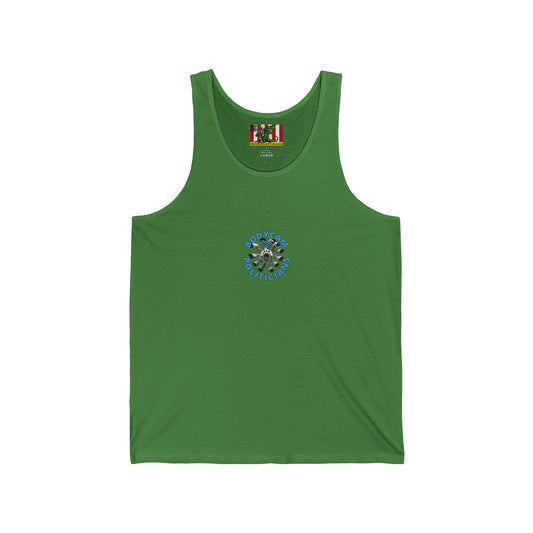 2-sided, Bodycam the Politicians Cameras Unisex Jersey Tank Top by theGreenDragonTavern.shop